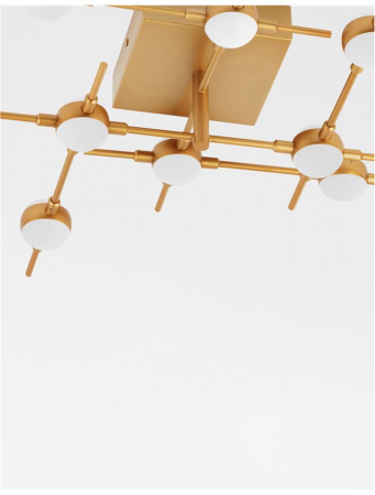 9180678 Plafoniera Nova Luce ATOMO LED 24W 1567lm 3000K Metal & Acrylic  Gold  Nedimabil IP20 [4]