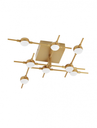 Moderne - 9180678 Plafoniera Nova Luce ATOMO LED 24W 1567lm 3000K Metal & Acrylic  Gold  Nedimabil IP20