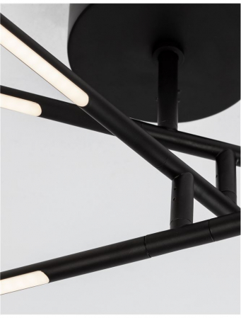 9180761 Plafoniera Nova Luce RACCIO LED 30W 2100lm 3000K IP20 Metal & Acrylic Black NOVALUCE [3]