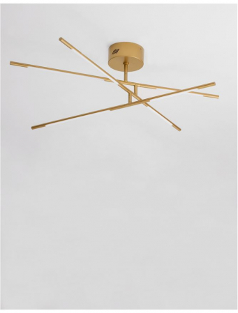 9180762 Plafoniera Nova Luce RACCIO LED 30W 2100lm 3000K IP20 Metal & Acrylic Gold NOVALUCE [3]