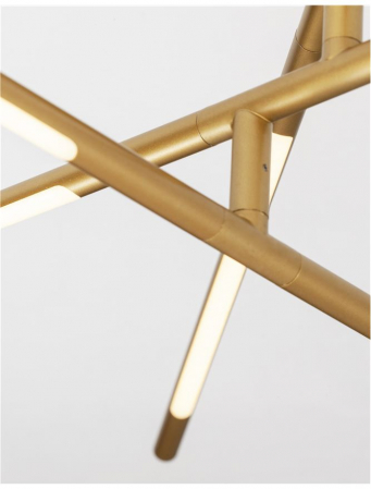 9180762 Plafoniera Nova Luce RACCIO LED 30W 2100lm 3000K IP20 Metal & Acrylic Gold NOVALUCE [4]