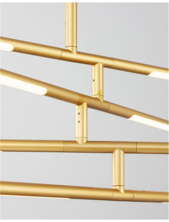 9180781 Plafoniera Nova Luce RACCIO LED 40W 2800lm 3000K IP20 Metal & Acrylic Gold NOVALUCE [3]