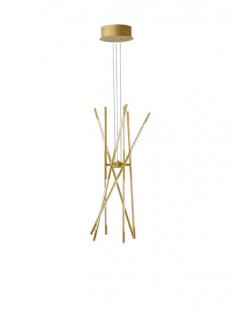 9180782 Suspensie Nova Luce RACCIO LED 56W 4200lm 3000K IP20 Metal & Acrylic Gold NOVALUCE [2]