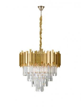 Moderne - 9181200 Candelabru Nova Luce GRANE E14 8x5W lm  IP20 Metal Crystal Gold