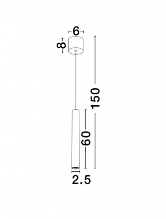 9184022 Suspensie Nova Luce ULTRATHIN LED 3W 180lm 3000K IP20 Aluminiu/Acril Sandy Black [4]