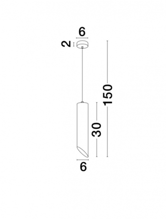 9184376 Pendul Nova Luce PERO GU10 1X10W lm  IP20 Aluminiu Sandy Black [1]