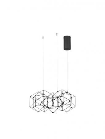 ILUMINAT INTERIOR - 9186901 Lustra Nova Luce NEBULA LED 25W 1634lm 3000K Copper Black Nedimabil IP20