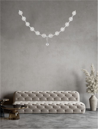 9186911 Lustra Nova Luce BRILLANTE LED 49W 3256lm 3200K Aluminium & Acrylic Chrome Dimabil Triac IP20 [4]