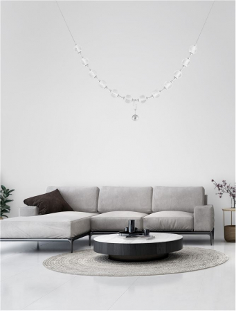 9186911 Lustra Nova Luce BRILLANTE LED 49W 3256lm 3200K Aluminium & Acrylic Chrome Dimabil Triac IP20 [3]