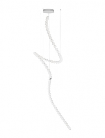 9186915 Candelabru Nova Luce PERLA LED 207W 13065lm 3000K Metal & Opal Glass Chrome Dimabil Triac IP20