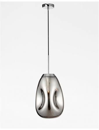 9190392 Suspensie Nova Luce LAVA E27 1x12W IP20 Chrome Metal Glass Chrome [1]