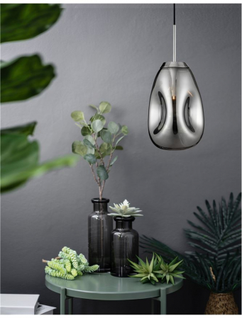 9190392 Suspensie Nova Luce LAVA E27 1x12W IP20 Chrome Metal Glass Chrome [4]