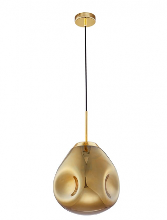 Lustre - 9190403 Suspensie Nova Luce LAVA E27 1x12W IP20 Gold Metal Glass Gold