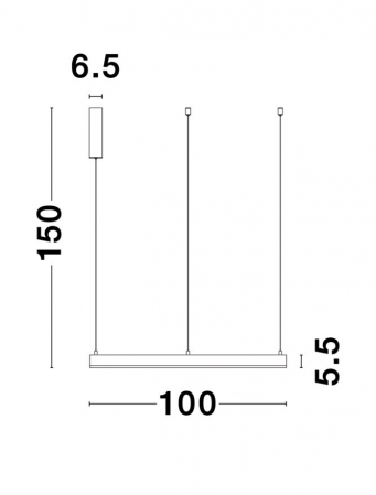 9190755 Lustra Nova Luce MOTIF LED 60W 4165lm 3000K  Aluminium & Acrylic Sandy White Dimabil Triac IP20 [4]