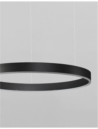 9190840 Suspensie Nova Luce MOTIF LED 40W 2800lm 3000K IP20 Aluminiu/Acril Sandy Black NOVALUCE [2]