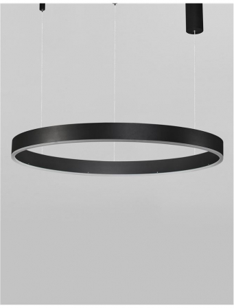 9190848 Lustra Nova Luce MOTIF LED 50W 3684lm 3000K  Aluminium & Acrylic Sandy Black Dimabil Triac IP20 [3]