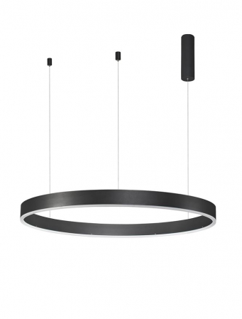 Moderne - 9190855 Suspensie Nova Luce MOTIF LED 55W 3800lm 3000K IP20 Aluminiu/Acril Sandy Black