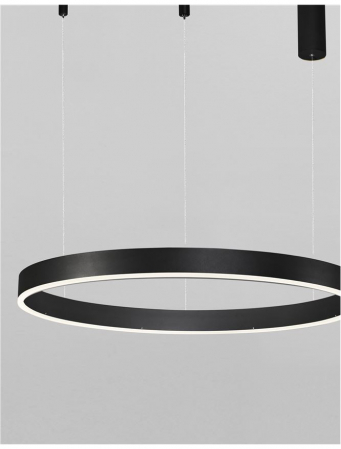 9190855 Suspensie Nova Luce MOTIF LED 55W 3800lm 3000K IP20 Aluminiu/Acril Sandy Black [1]