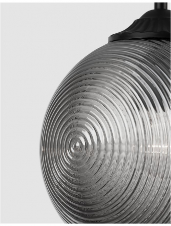 9191210 Pendul Nova Luce ATHENA E27 1x12W   Metal Smoky Gray Matt Black  IP20 [2]