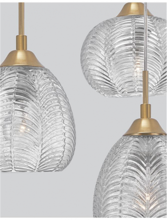 9191542 Lustra Nova Luce VARIO E27 3x12W   Metal Satin Gold  IP20 [2]