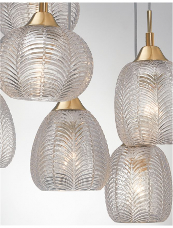 9191544 Lustra Nova Luce VARIO E27 6x12W   Metal Satin Gold  IP20 [3]
