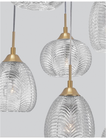 9191544 Lustra Nova Luce VARIO E27 6x12W   Metal Satin Gold  IP20 [2]