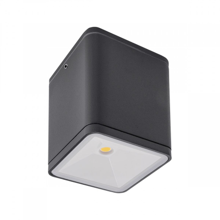 ILUMINAT EXTERIOR - 9199 Plafoniera REDO BETA LED 6W 540lm 4000K IP54 Aluminiu Turnat Dark Gray Optics 120° CRI 82