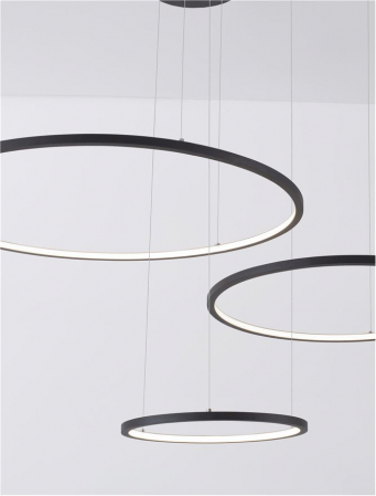 9210312 Lustra Nova Luce PURPLE LED 80W 5600lm 3000K Aluminium & Acrylic Sandy Black Dimabil Triac IP20 [4]