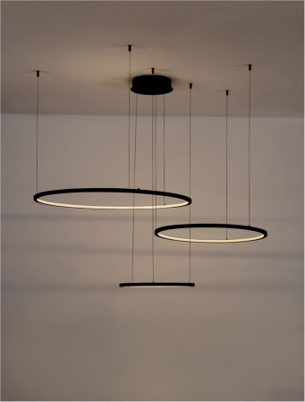 9210312 Lustra Nova Luce PURPLE LED 80W 5600lm 3000K Aluminium & Acrylic Sandy Black Dimabil Triac IP20 [3]