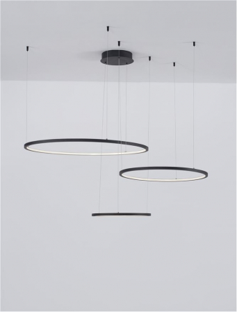 9210312 Lustra Nova Luce PURPLE LED 80W 5600lm 3000K Aluminium & Acrylic Sandy Black Dimabil Triac IP20 [2]