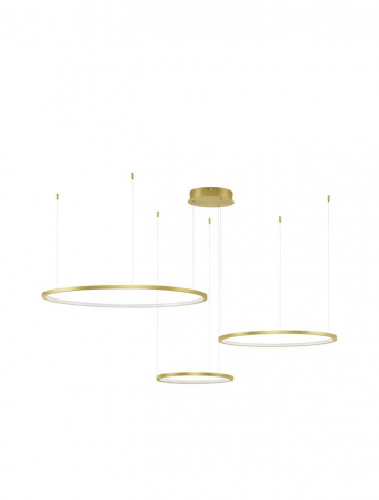 ILUMINAT - 9210314 Lustra Nova Luce PURPLE LED 80W 5600lm 3000K Aluminium & Acrylic Gold Dimabil Triac IP20