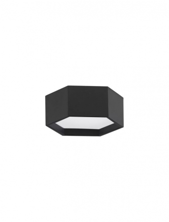 Plafoniere - 9212312 Plafoniera Nova Luce SAMBA LED 10W 600lm 3000K Aluminium & Acrylic Sandy Black Nedimabil IP20