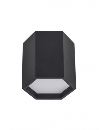 Plafoniere - 9212314 Plafoniera Nova Luce SAMBA LED 10W 600lm 3000K Aluminium & Acrylic Sandy Black Nedimabil IP20
