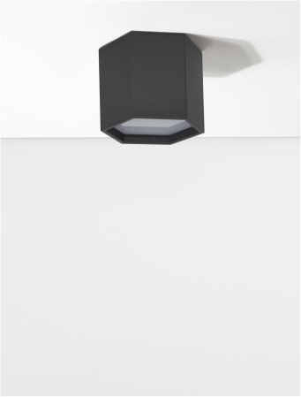 9212314 Plafoniera Nova Luce SAMBA LED 10W 600lm 3000K Aluminium & Acrylic Sandy Black Nedimabil IP20 [3]