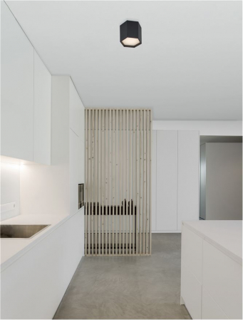 9212314 Plafoniera Nova Luce SAMBA LED 10W 600lm 3000K Aluminium & Acrylic Sandy Black Nedimabil IP20 [1]
