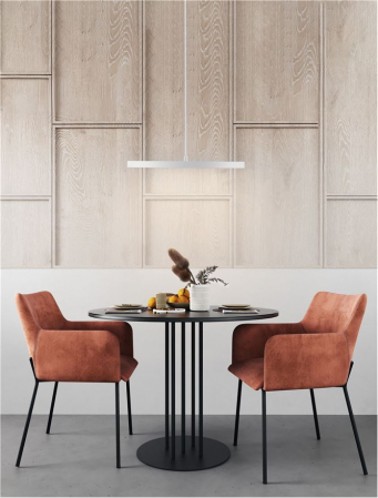 9212910 Lustra Nova Luce ANDRIA LED 30W 2221lm 3000K Aluminium & Acrylic Sandy White Dimabil Triac IP20 [1]