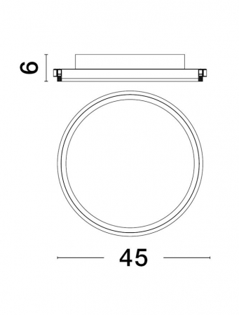 9212911 Plafoniera Nova Luce WILLOW LED 38W 3761lm 3000K Aluminium & Acrylic Gold Nedimabil IP20 [2]