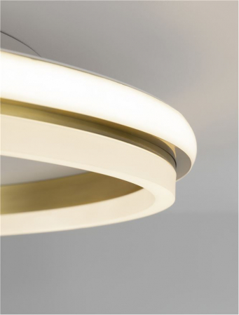 9212911 Plafoniera Nova Luce WILLOW LED 38W 3761lm 3000K Aluminium & Acrylic Gold Nedimabil IP20 [1]