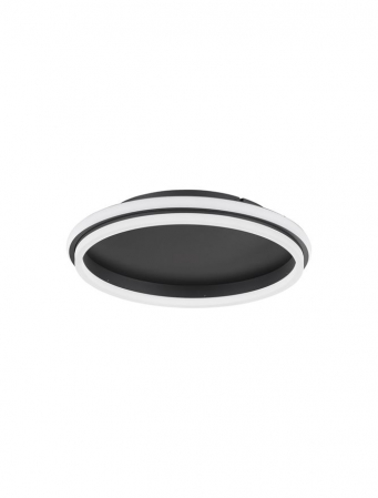 Plafoniere - 9212912 Plafoniera Nova Luce WILLOW LED 38W 3761lm 3000K Aluminium & Acrylic Sandy Black Nedimabil IP20