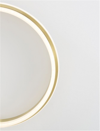 9212914 Plafoniera Nova Luce WILLOW LED 52W 6339lm 3000K Aluminium & Acrylic Gold Nedimabil IP20 [1]