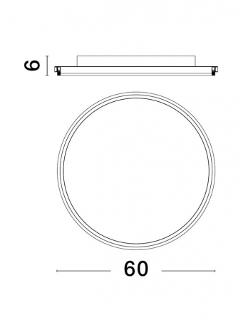 9212915 Plafoniera Nova Luce WILLOW LED 52W 6339lm 3000K Aluminium & Acrylic Sandy Black Nedimabil IP20 [2]