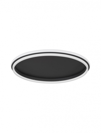 Moderne - 9212915 Plafoniera Nova Luce WILLOW LED 52W 6339lm 3000K Aluminium & Acrylic Sandy Black Nedimabil IP20