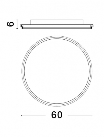 9212916 Plafoniera Nova Luce WILLOW LED 52W 6339lm 3000K Aluminium & Acrylic Sandy White Nedimabil IP20 [2]