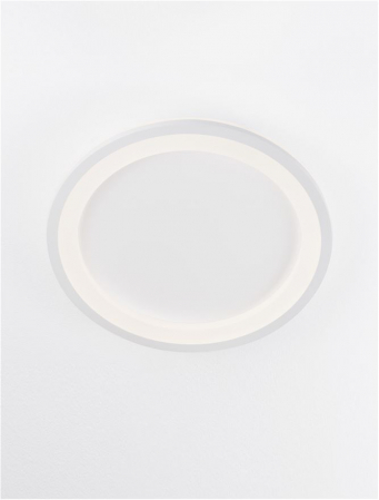 Moderne - 9212917 Plafoniera Nova Luce OGGY LED 30W 2223lm 3000K Aluminium & Acrylic Sandy White Nedimabil IP20