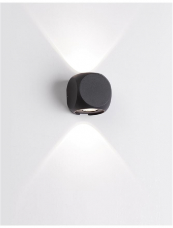 9226216 Aplica Nova Luce ZARI LED 2X2W 285lm 3000K IP54 Aluminium Glass Diffuser Sandy Black Beam 2x38 degrees Light in 2 directions [3]