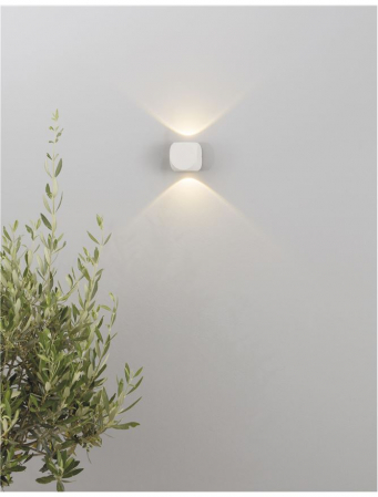 9226217 Aplica Nova Luce ZARI LED 2X2W 285lm 3000K IP54 Aluminium Glass Diffuser Sandy White Beam 2x38 degrees Light in 2 directions [4]