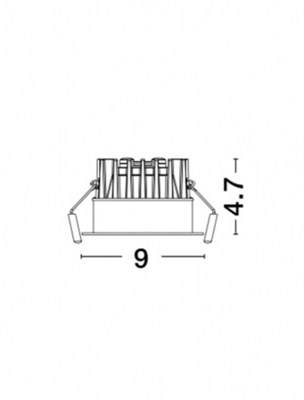 9232117 Spot Incastrat Reglabil Nova Luce BLADE LED 12W 720lm 3000K IP65 Aluminium White CRI>90 Beam 38° [6]