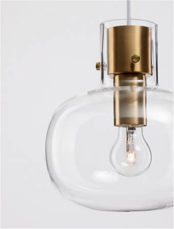 9236600 Pendul Nova Luce CINZIA E27 1x12W   Metal Brass Gold  IP20 [3]