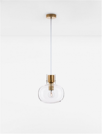 9236600 Pendul Nova Luce CINZIA E27 1x12W   Metal Brass Gold  IP20 [1]