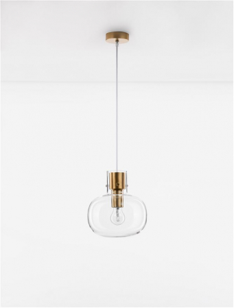 9236600 Pendul Nova Luce CINZIA E27 1x12W   Metal Brass Gold  IP20 [2]